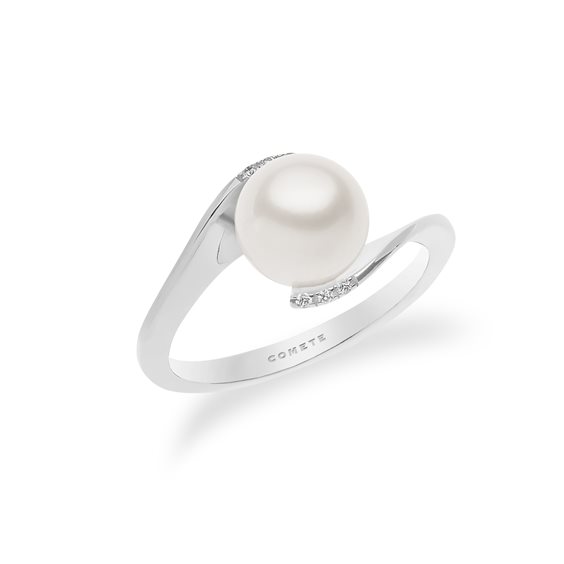 Ring Comete Woman Abbracci in White Gold ANP380 - ANP380